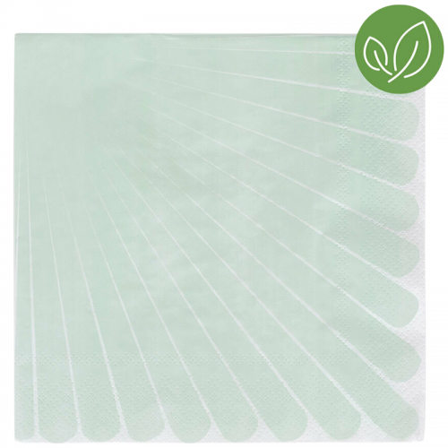 Guardanapos Verde Menta Riscas